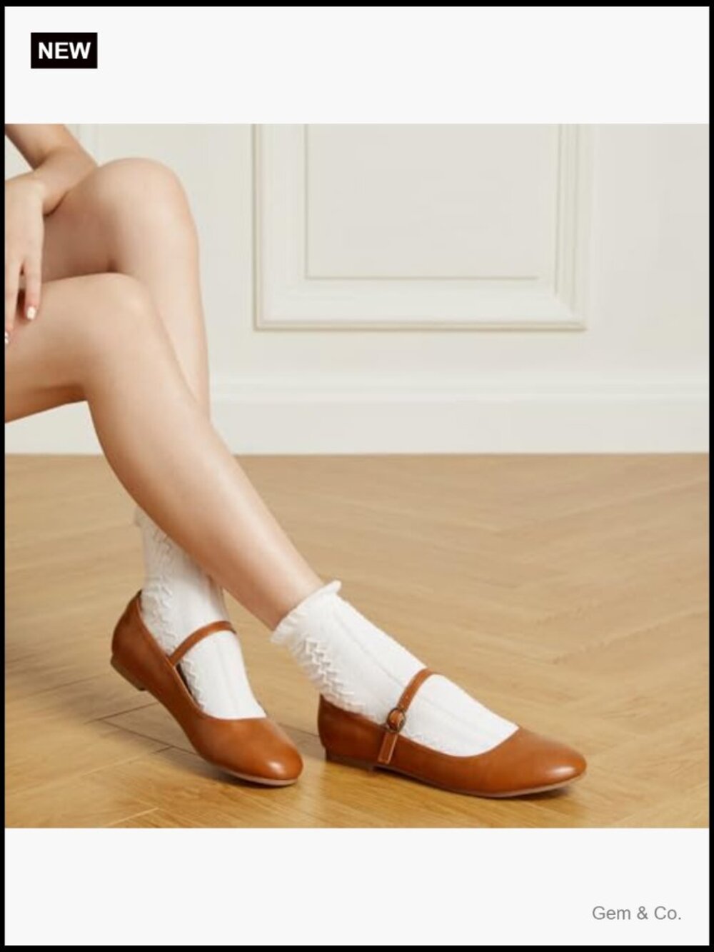 Women's Mary Jane Ballet Flats Ankle Strap Dressy Comfortable Shoes - Picture 5 of 7